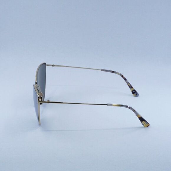 Tom Ford Anais-02 FT1005 32C Sunglasses Gold Cat Eye Frame, Smoke Lenses - Picture 6 of 10